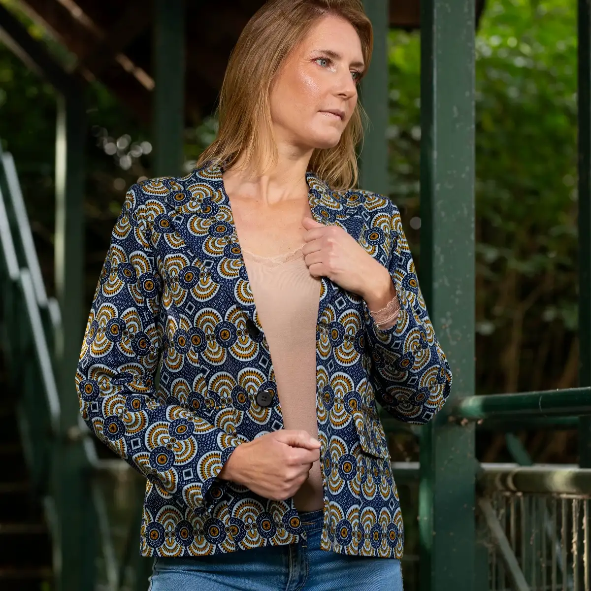 Veste pour femme en wax