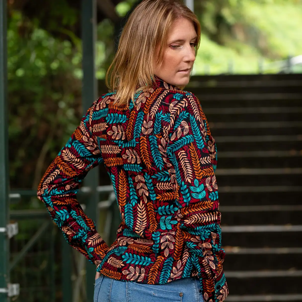 Veste pour femme en wax