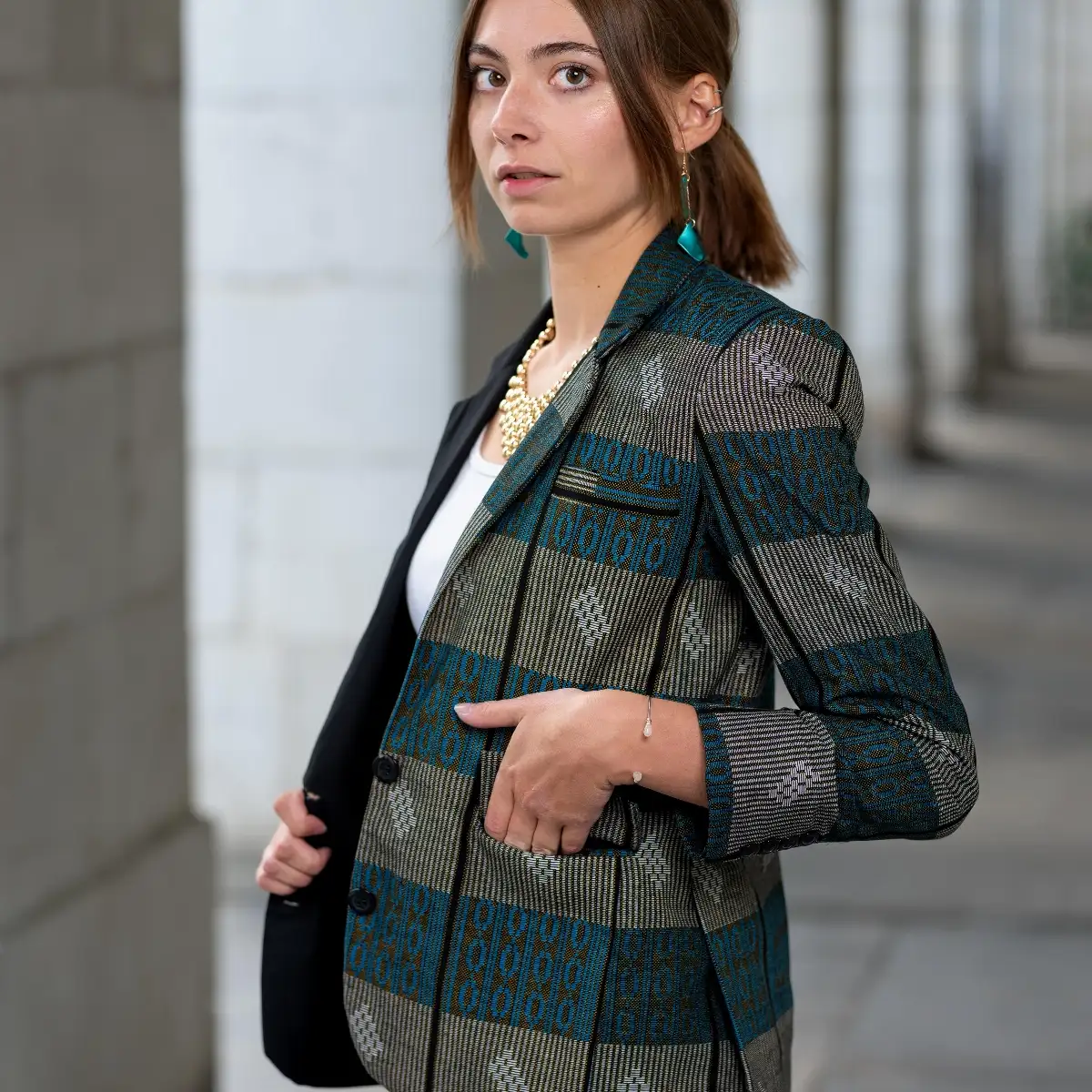 Veste pour femme en wax