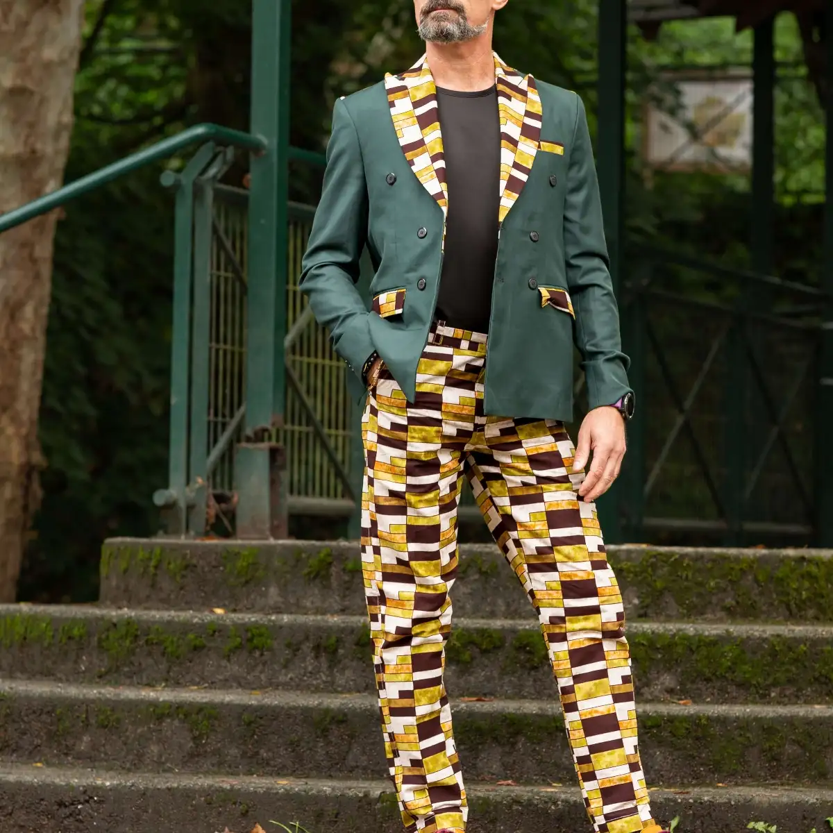 Veste en wax pour homme