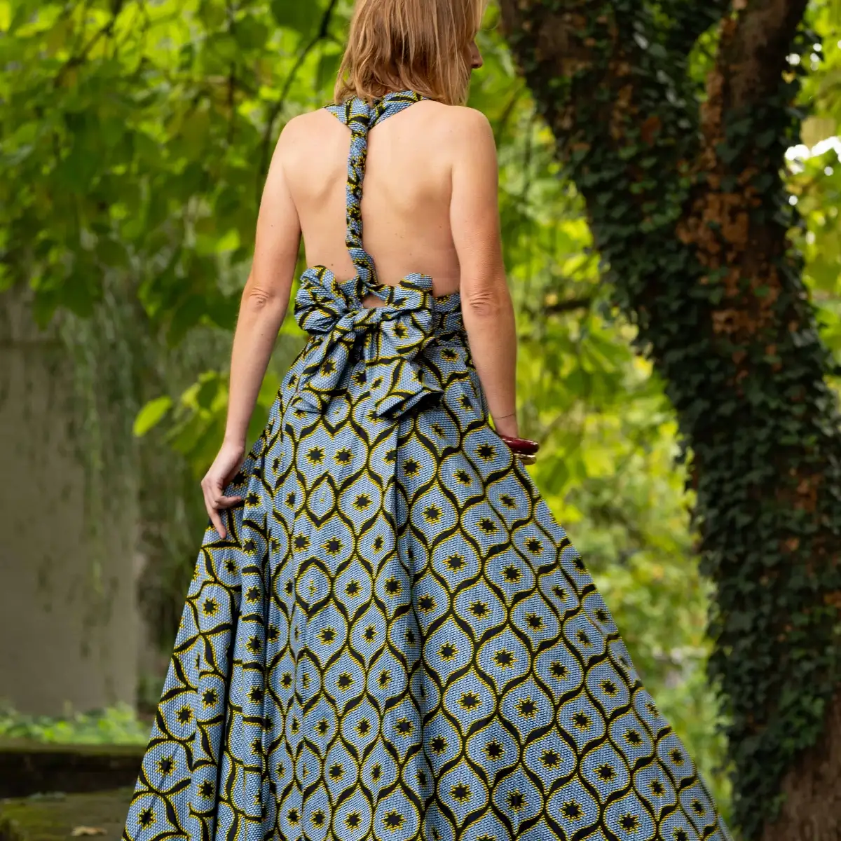 Maxi robe en wax