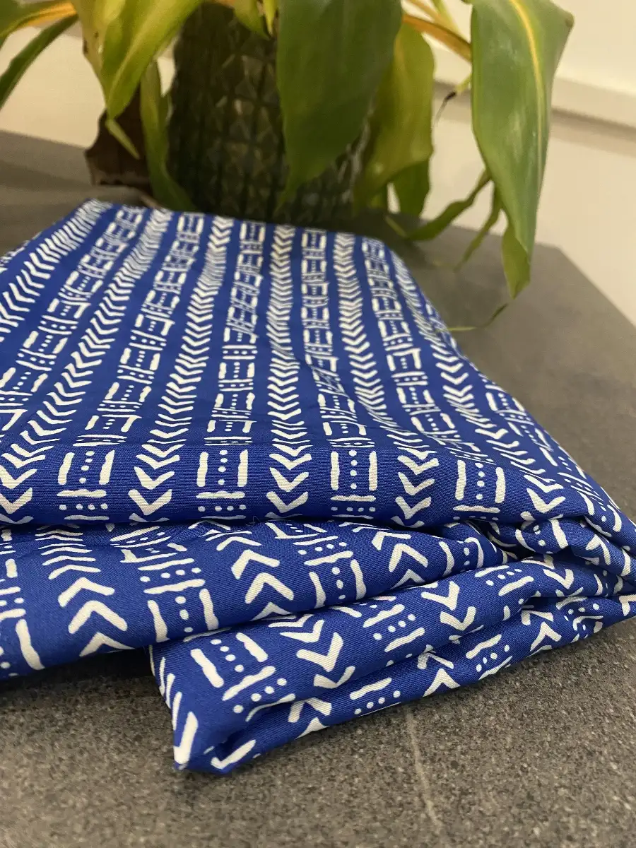 Tissu crêpe bogolan fluide
