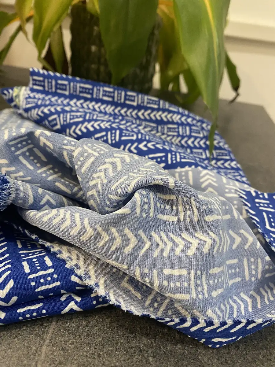 Tissu crêpe bogolan fluide