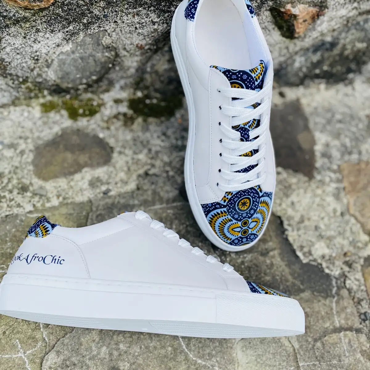 Chaussures en wax fabriquées à la main