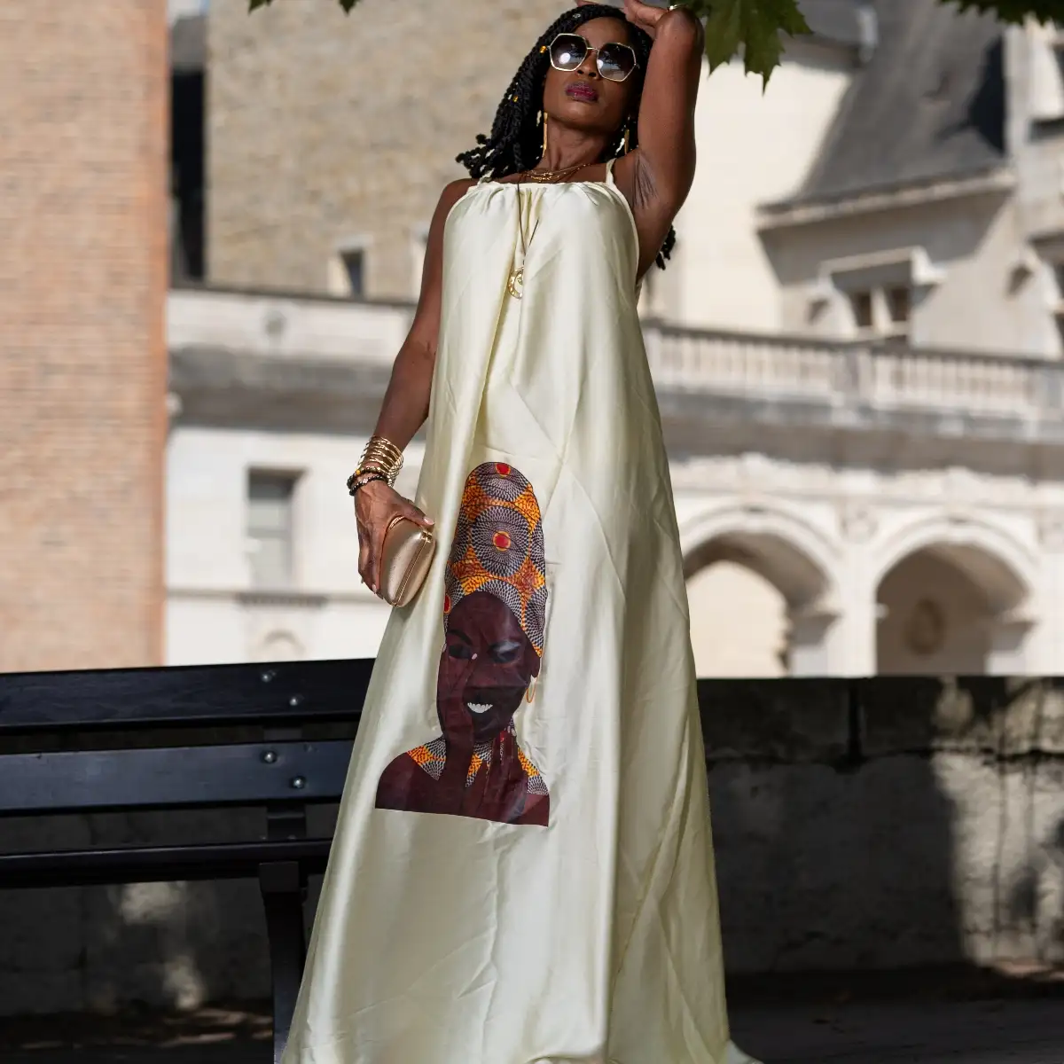 robe blanche longue dos nu