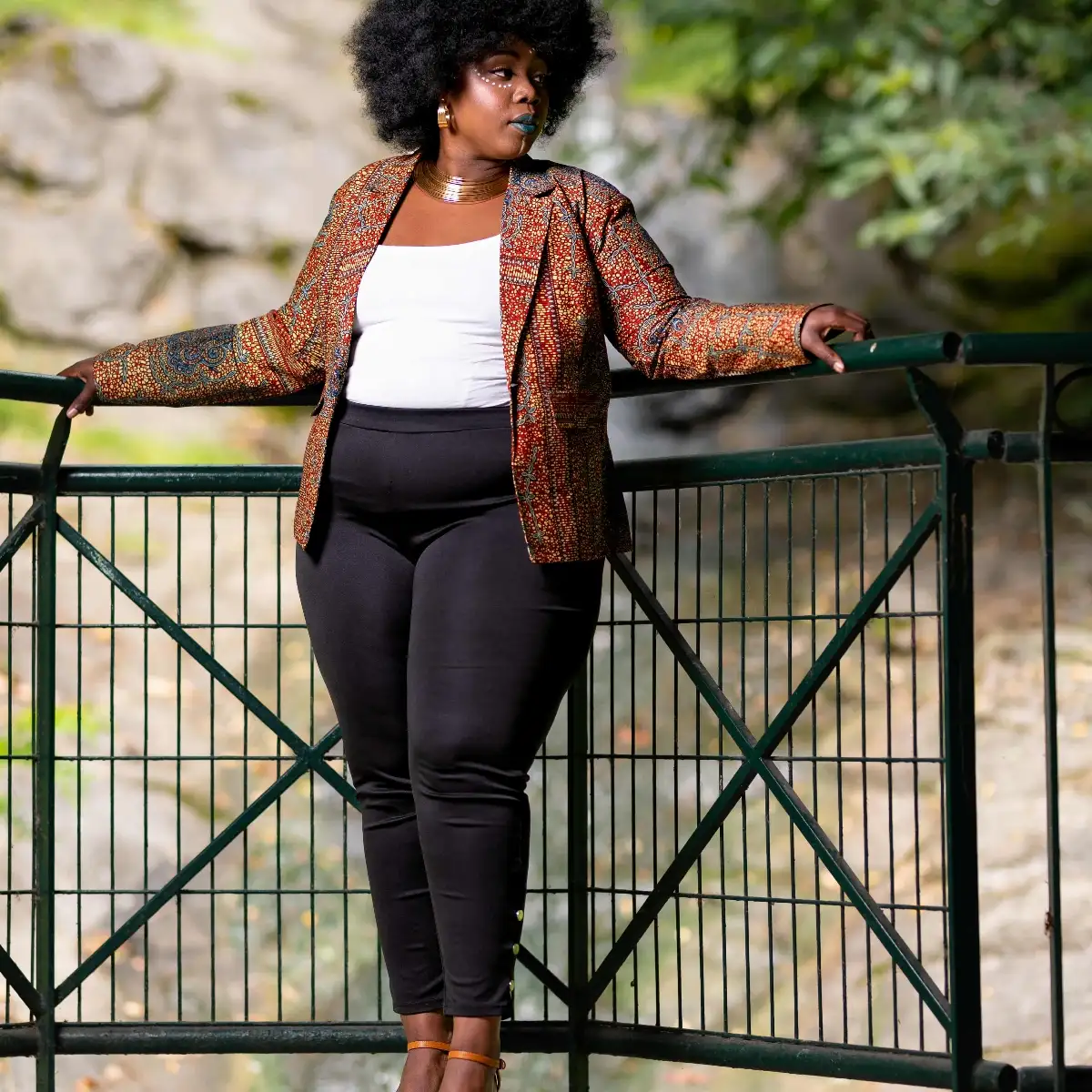 Veste pour femme en wax