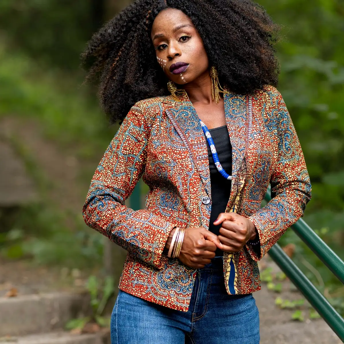 Veste pour femme en wax