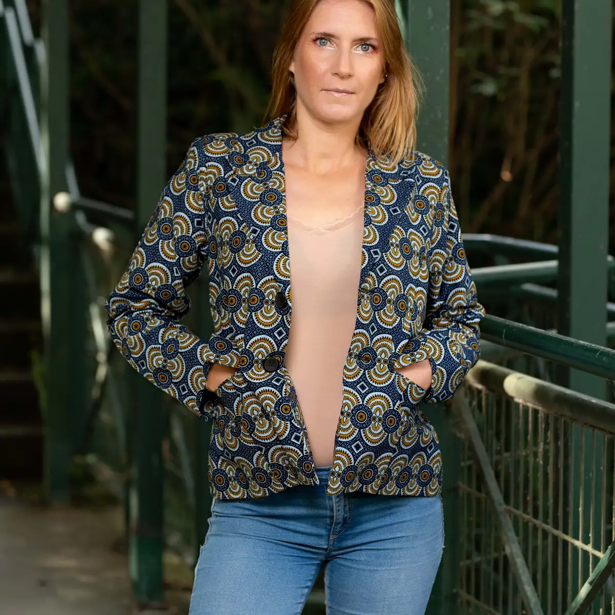 Veste pour femme en wax
