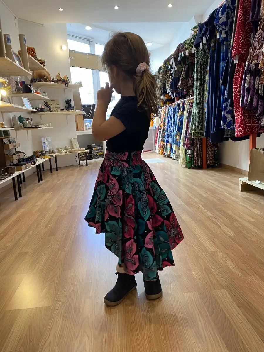 Jupe asymétrique fille de 5 à 9 ans