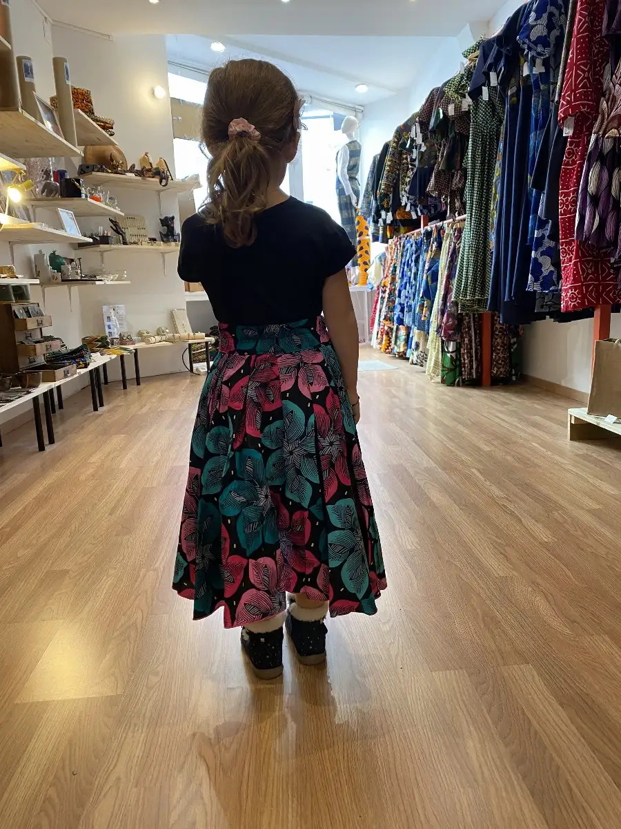 Jupe asymétrique fille de 5 à 9 ans