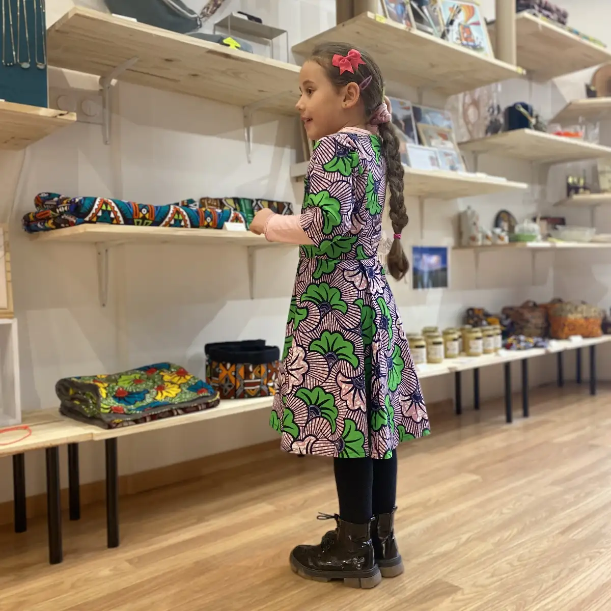 Robe fille en wax