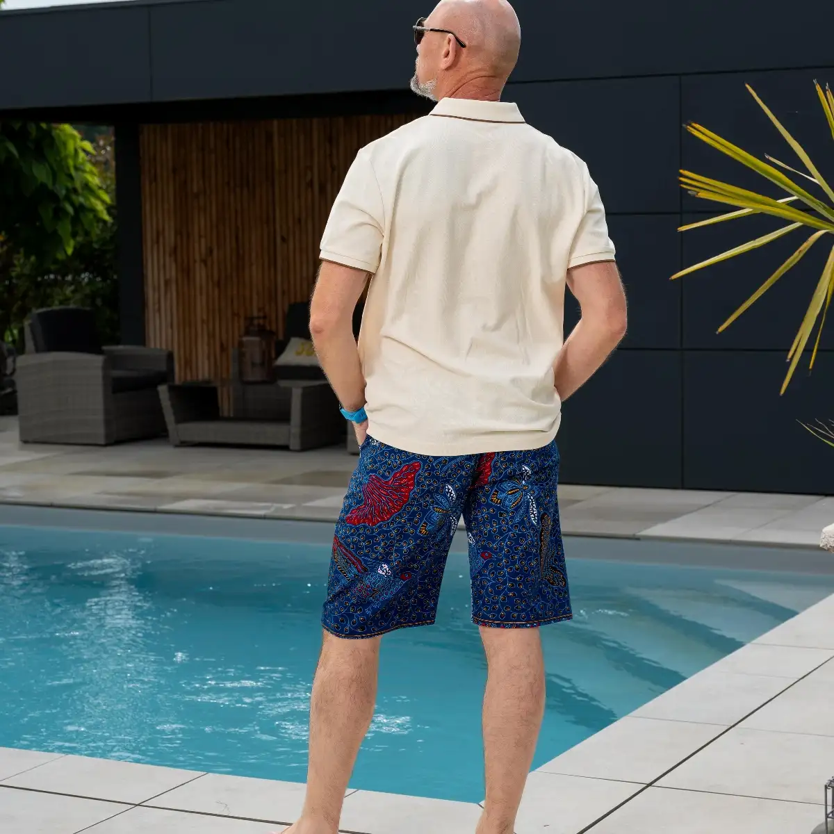 Bermuda homme en wax